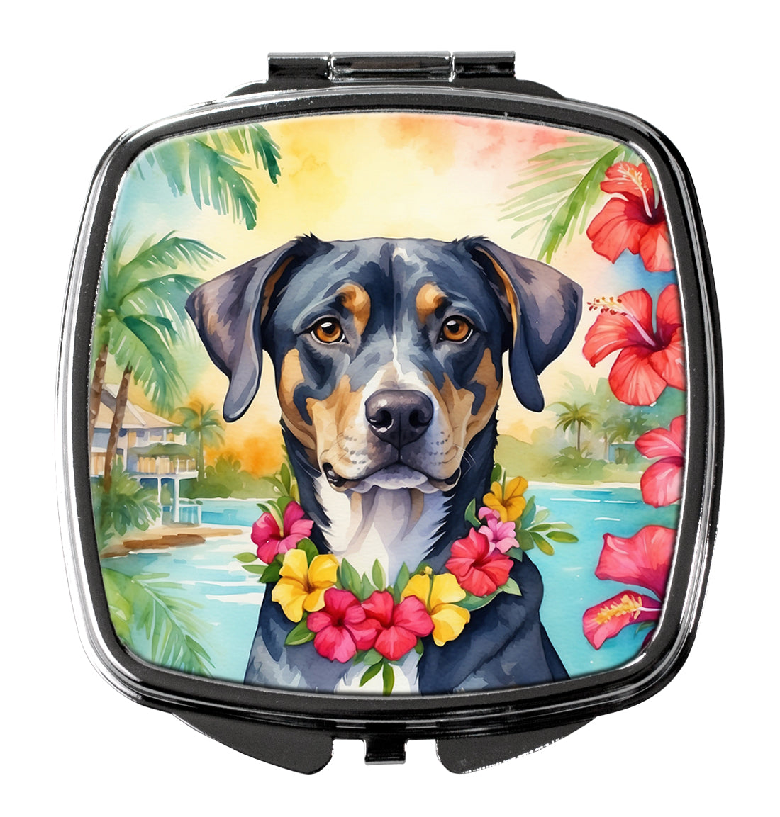 3 x 2.75 in. Catahoula Luau Compact Mirror
