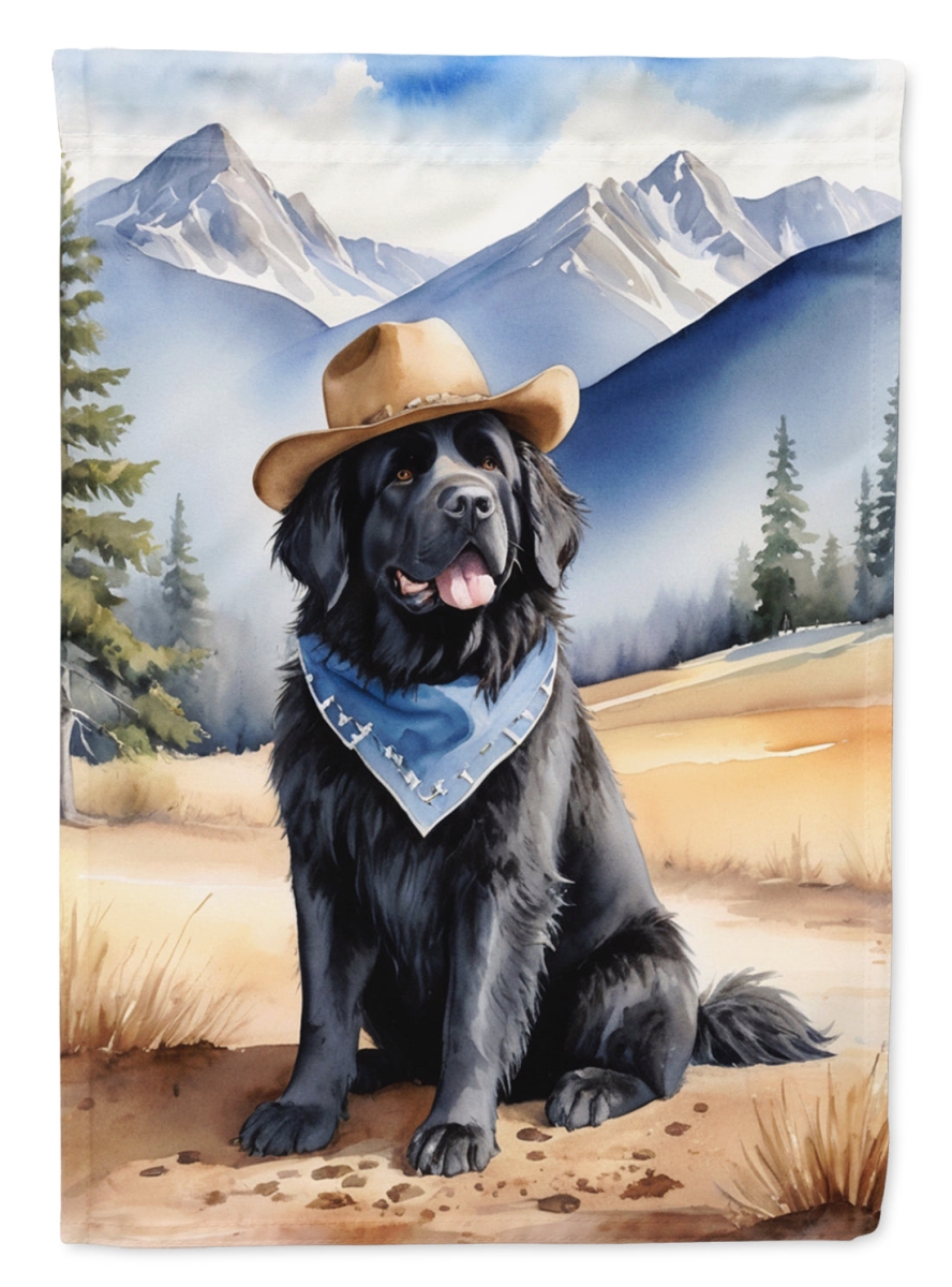 40 x 28 in. foundland Cowboy Welcome House Flag