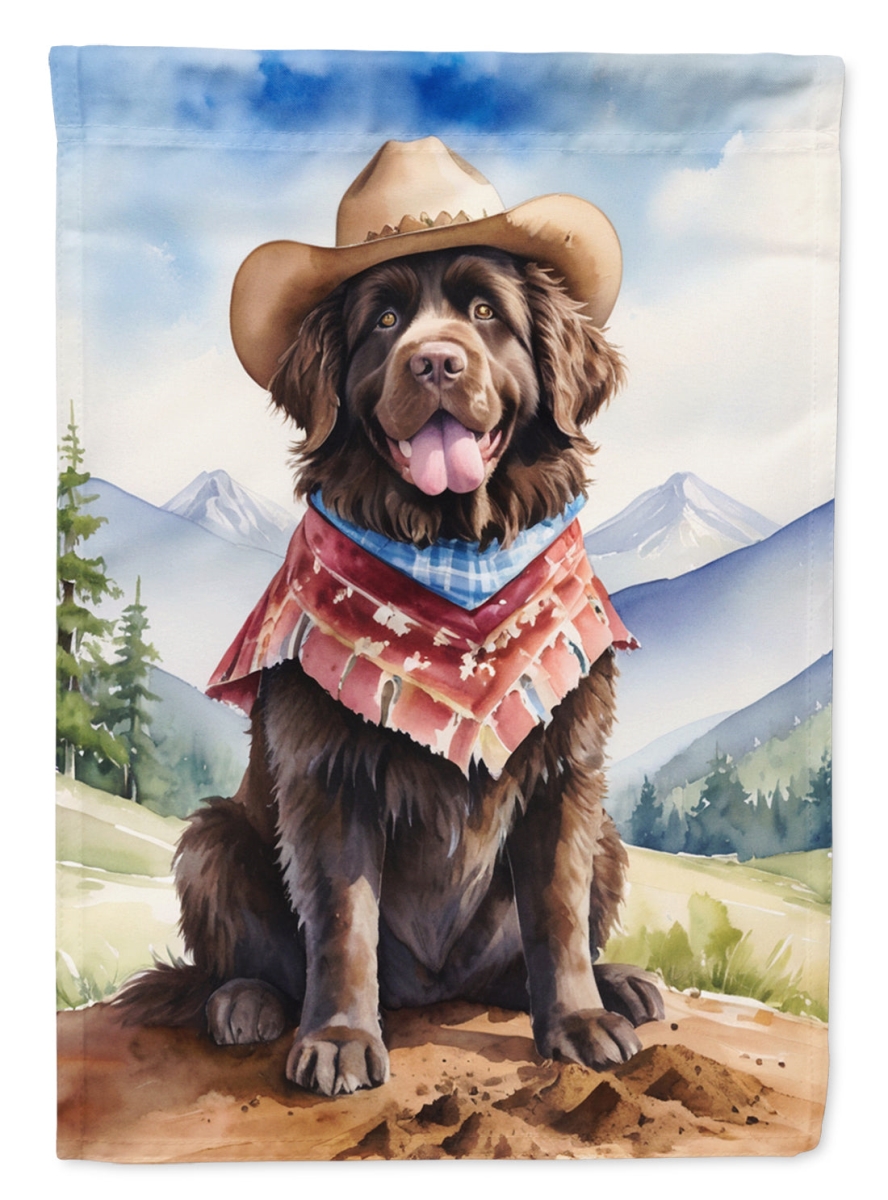 40 x 28 in. foundland Cowboy Welcome House Flag