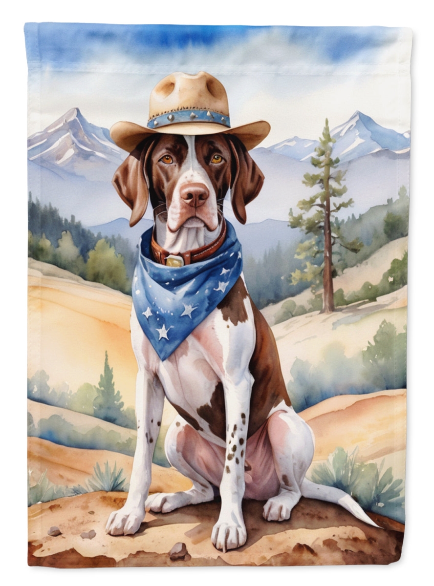 DAC5955CHF 40 x 28 in. Pointer Cowboy Welcome House Flag