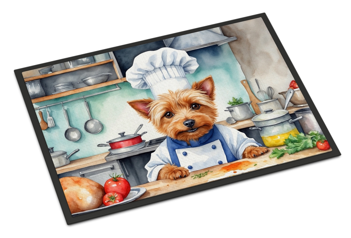 18 x 27 in. Australian Terrier The Chef Doormat