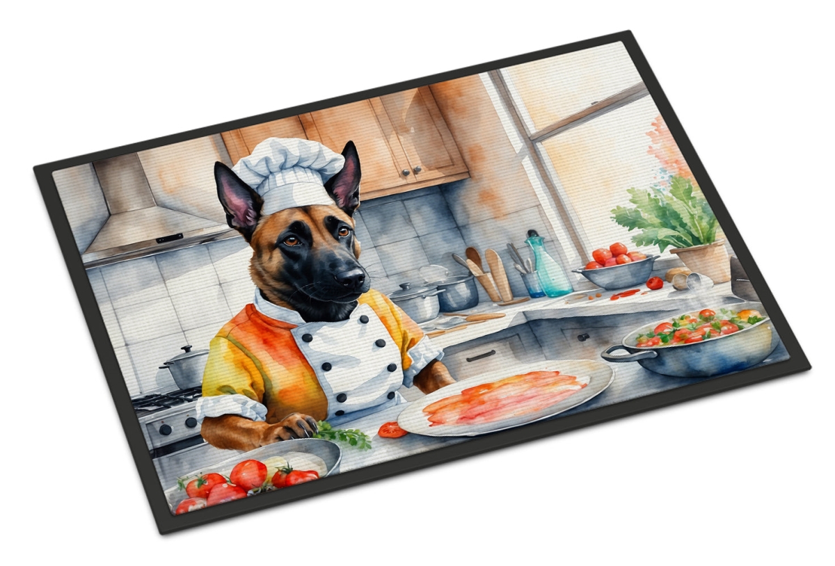 18 x 27 in. Belgian Malinois The Chef Doormat