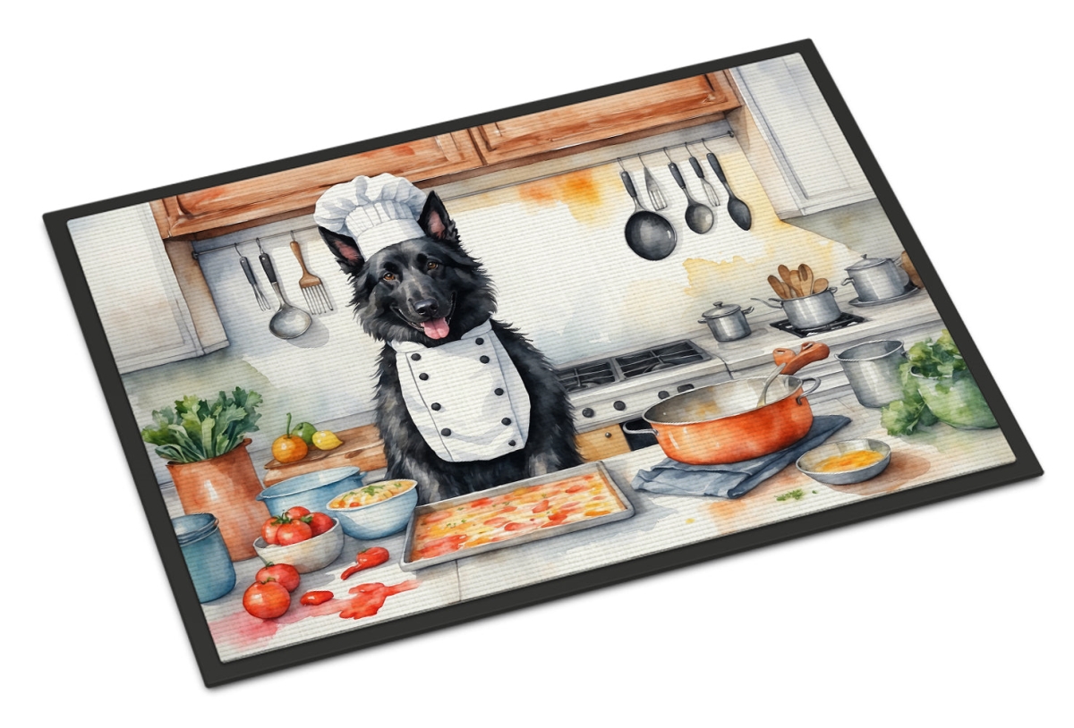 18 x 27 in. Belgian Sheepdog The Chef Doormat