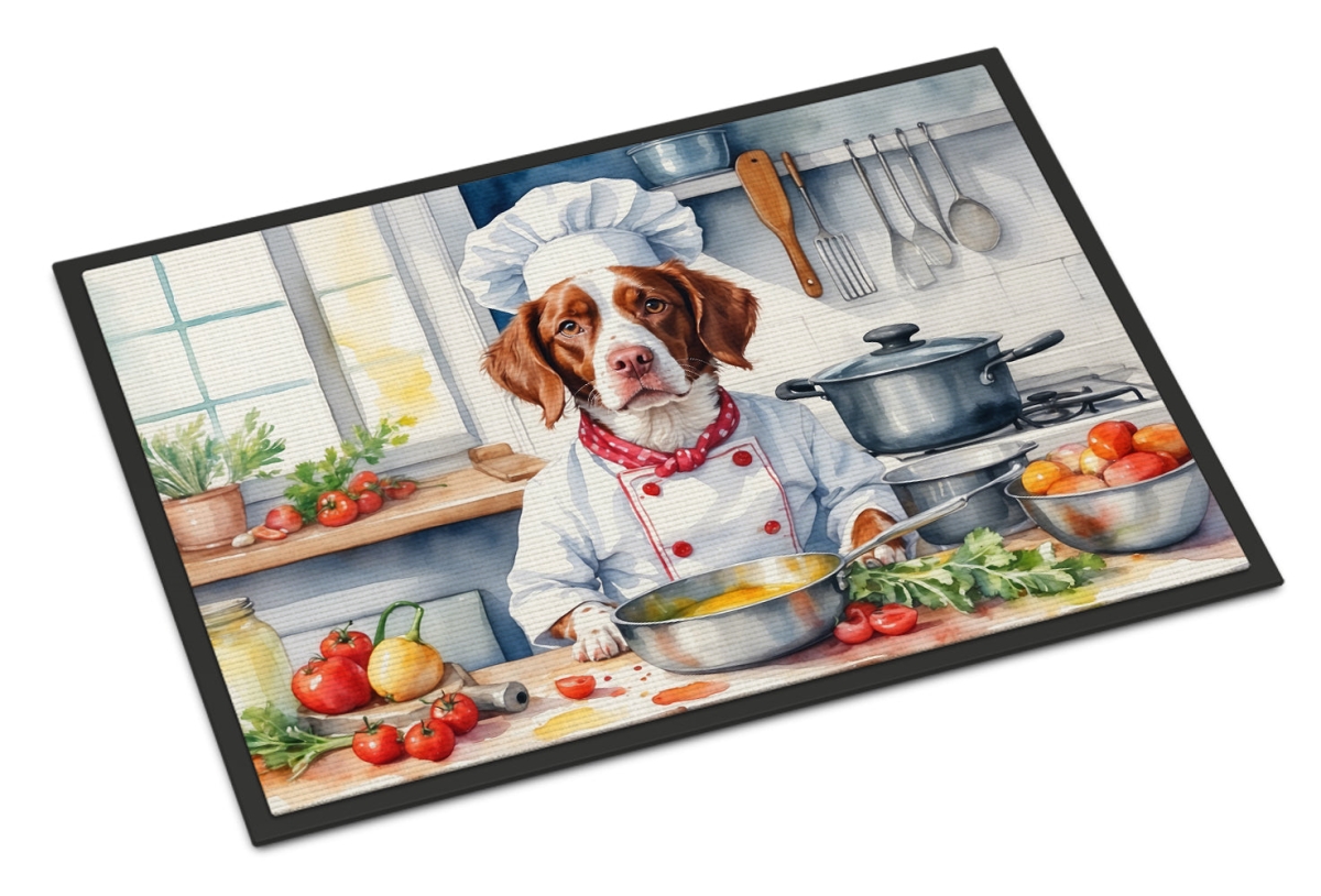 18 x 27 in. Brittany Spaniel The Chef Doormat
