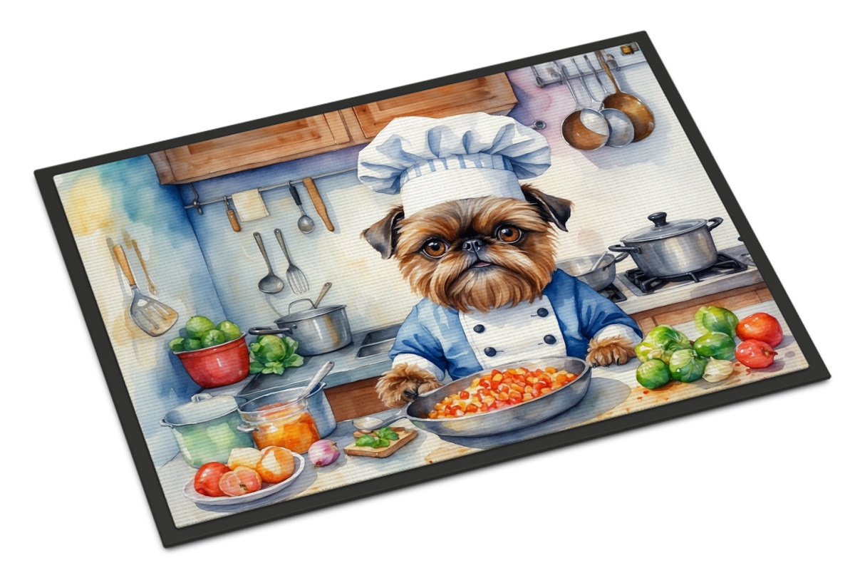 18 x 27 in. Brussels Griffon The Chef Doormat