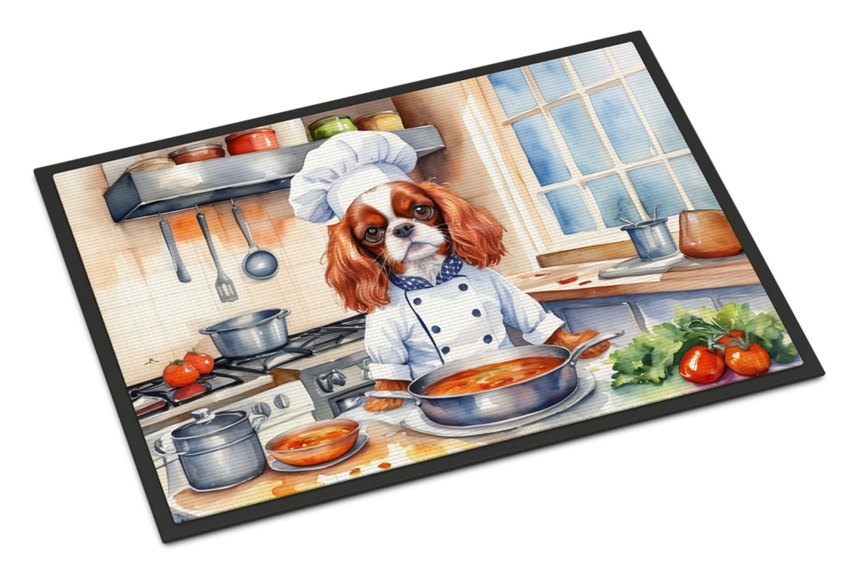 18 x 27 in. Cavalier Spaniel The Chef Doormat