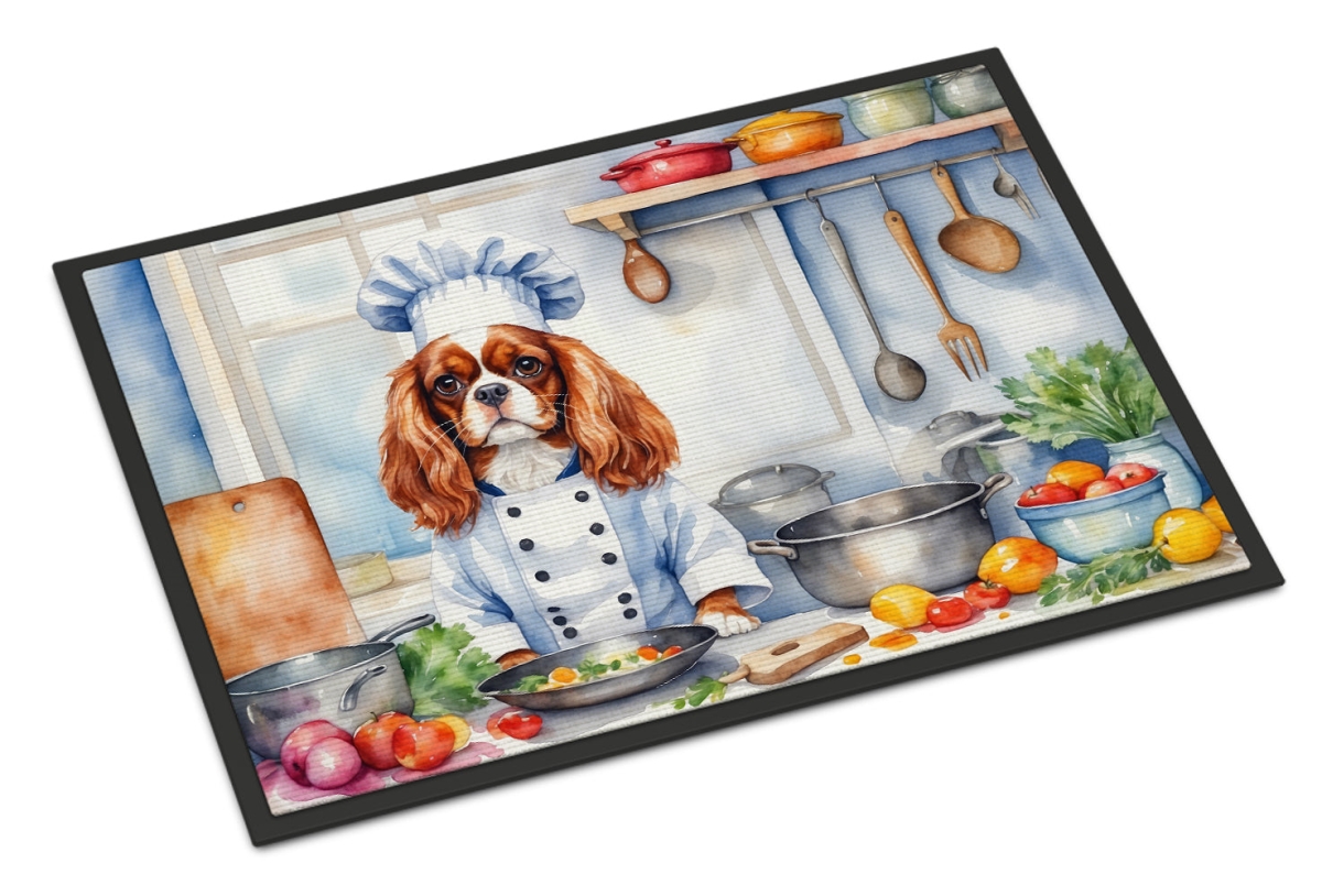 18 x 27 in. Cavalier Spaniel The Chef Doormat