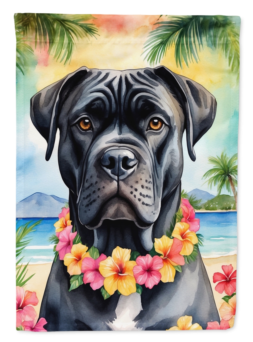 15.5 x 11.25 in. Cane Corso Luau Garden Flag