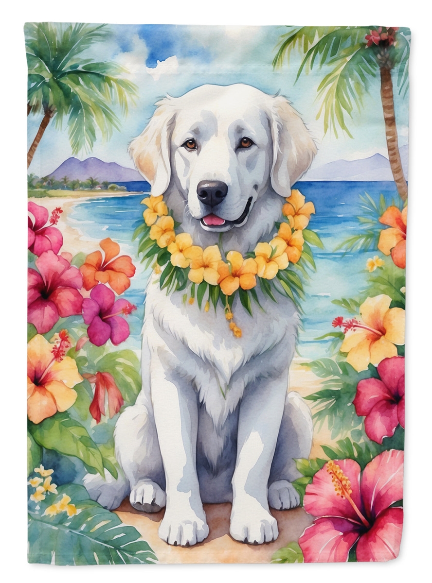 40 x 28 in. Kuvasz Luau House Flag