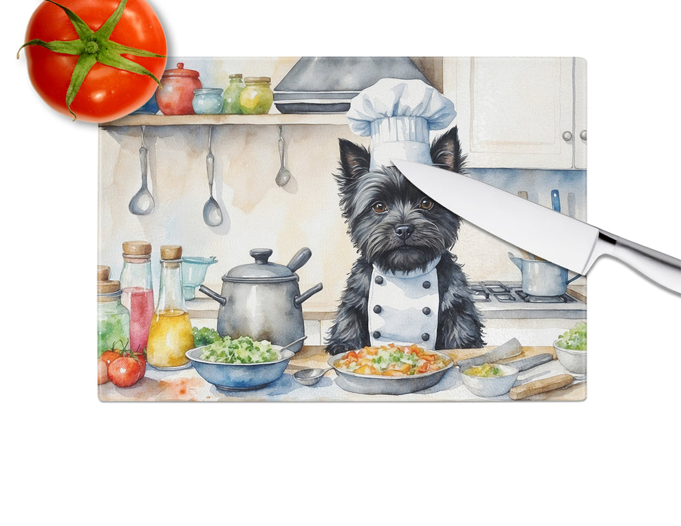 DAC6225LCB 15 x 12 in. Cairn Terrier The Chef Glass Cutting Board