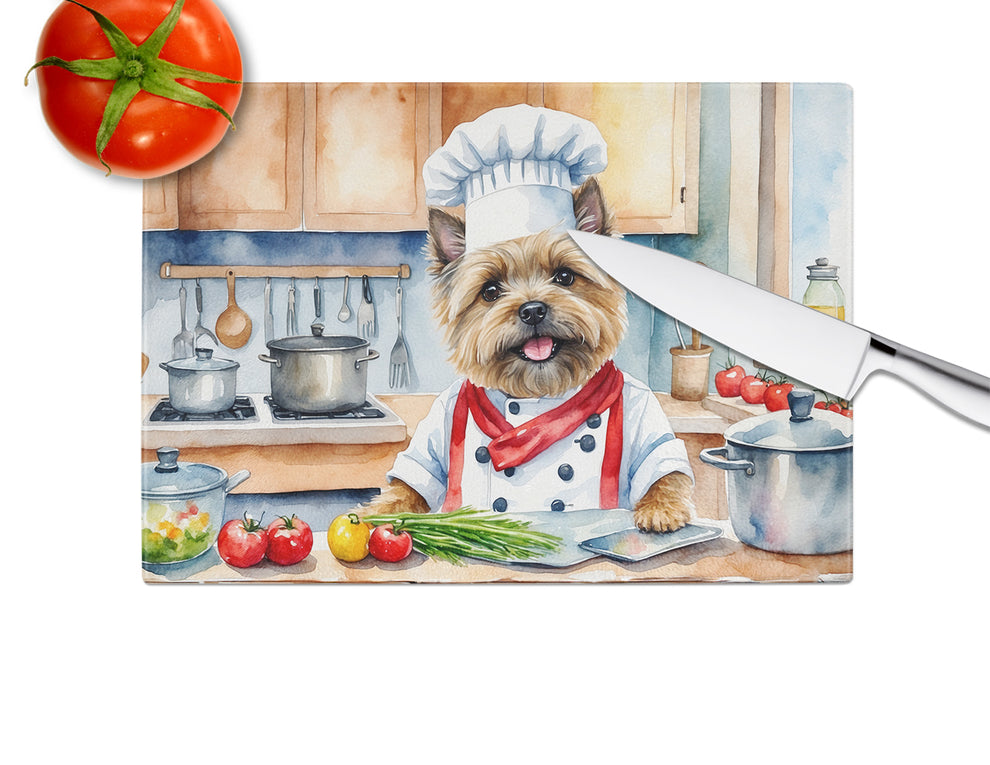 15 x 12 in. Cairn Terrier The Chef Glass Cutting Board