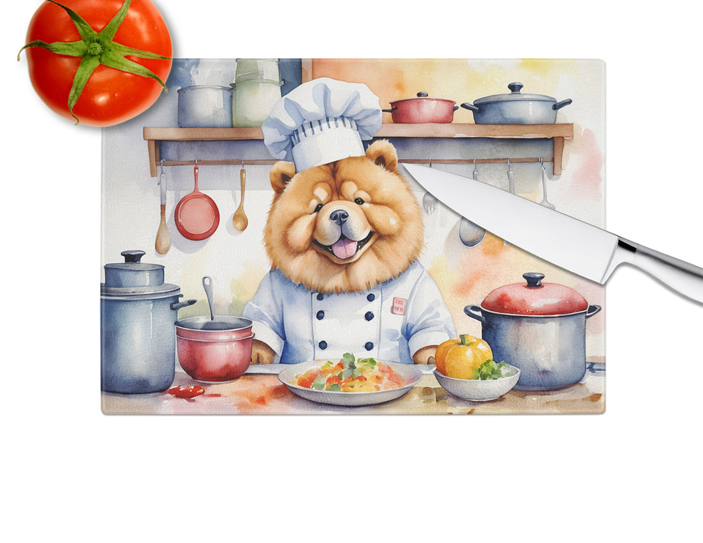 DAC6232LCB 15 x 12 in. Chow Chow The Chef Glass Cutting Board