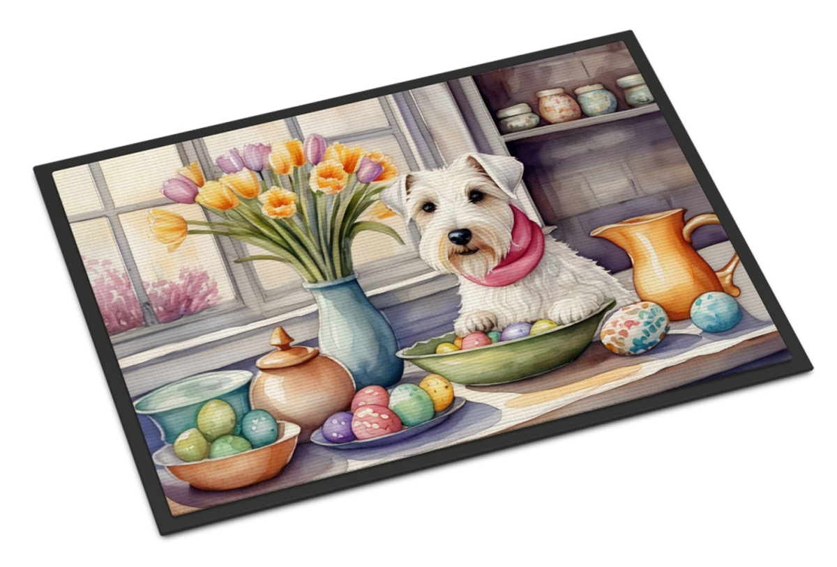24 x 36 in. Decorating Easter Sealyham Terrier Doormat
