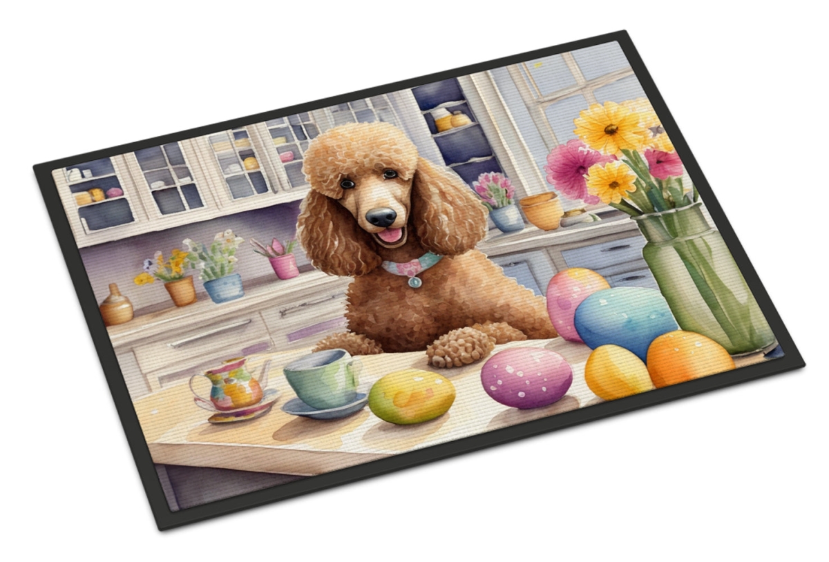 DAC6880MAT 18 x 27 in. Decorating Easter Poodle Doormat