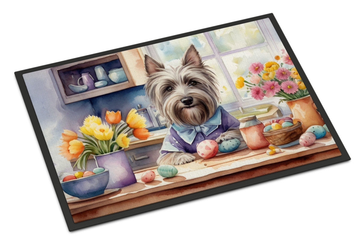 DAC6906MAT 18 x 27 in. Decorating Easter Skye Terrier Doormat