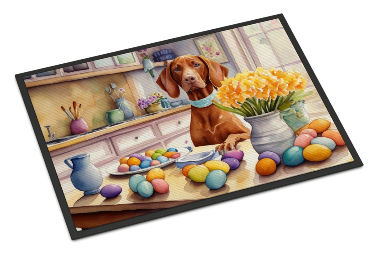 DAC6914MAT 18 x 27 in. Decorating Easter Vizsla Doormat