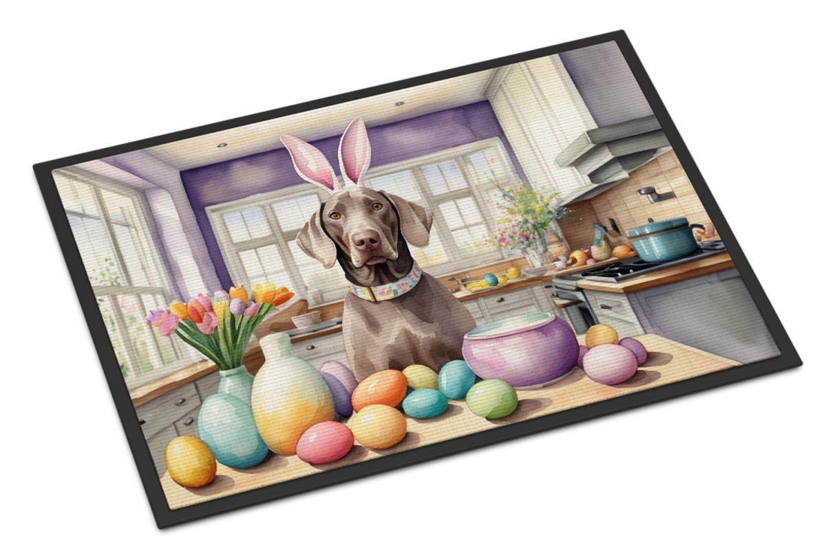 18 x 27 in. Decorating Easter Weimaraner Doormat