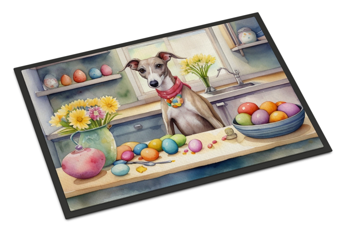 DAC6919MAT 18 x 27 in. Decorating Easter Whippet Doormat