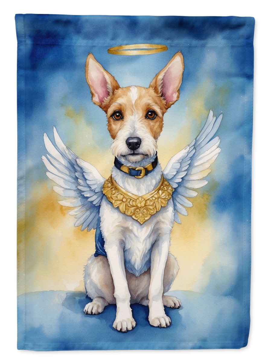 40 x 28 in. Fox Terrier My Angel House Flag