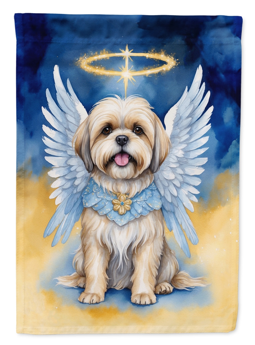 40 x 28 in. Lhasa Apso My Angel House Flag