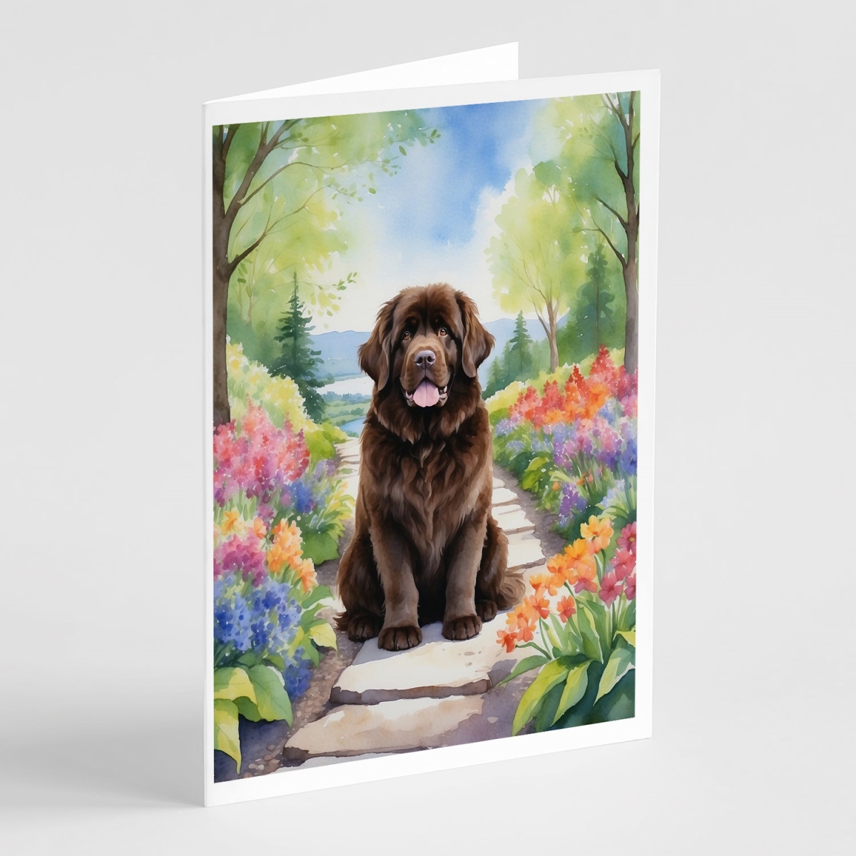 5 x 7 in. Foundland Spring Path Greeting Cards - Pack of 8