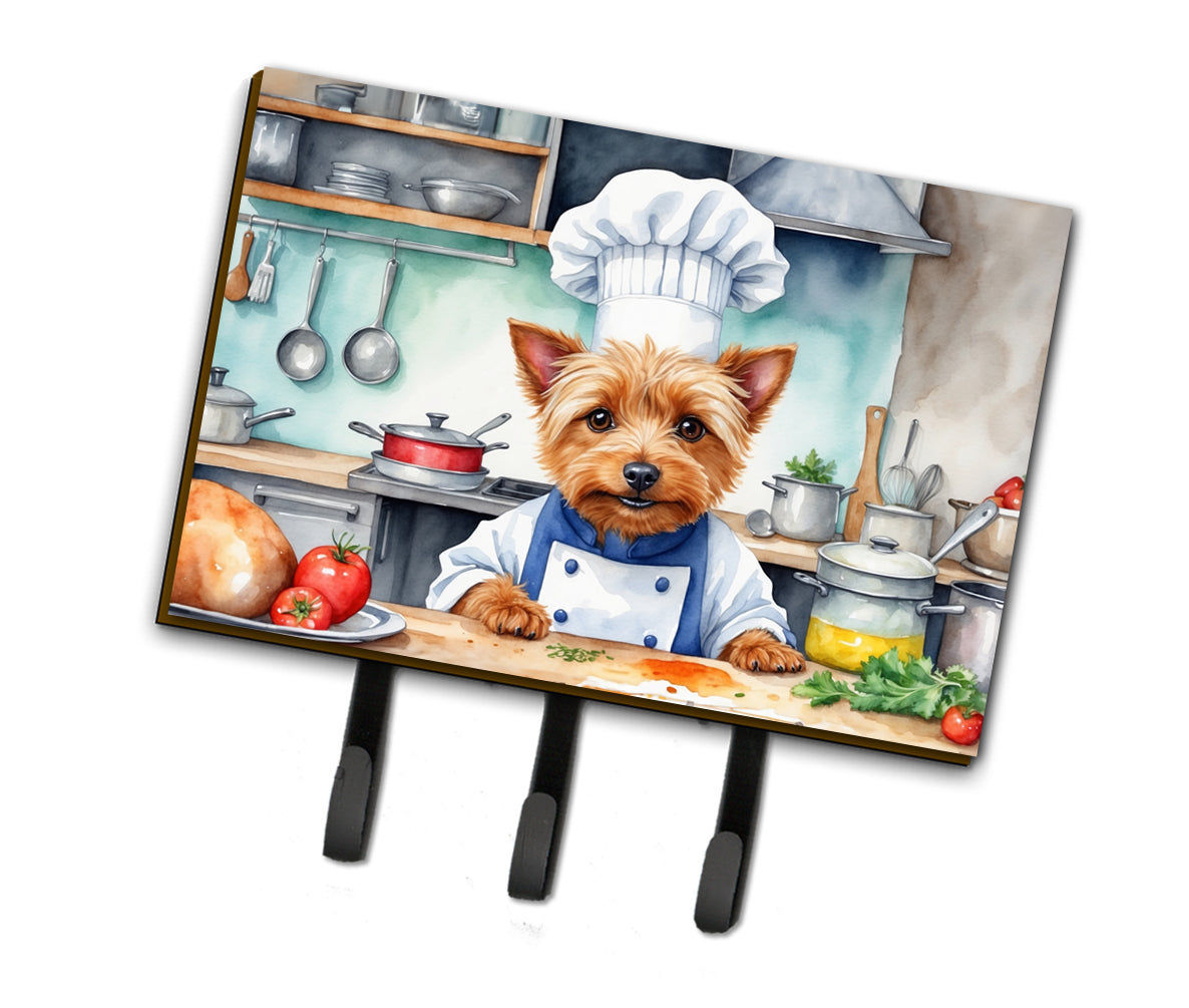 9 x 6 in. Australian Terrier The Chef Leash or Key Holder