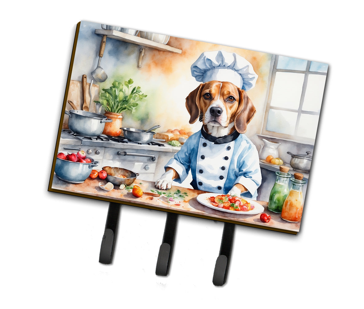 9 x 6 in. Beagle The Chef Leash or Key Holder