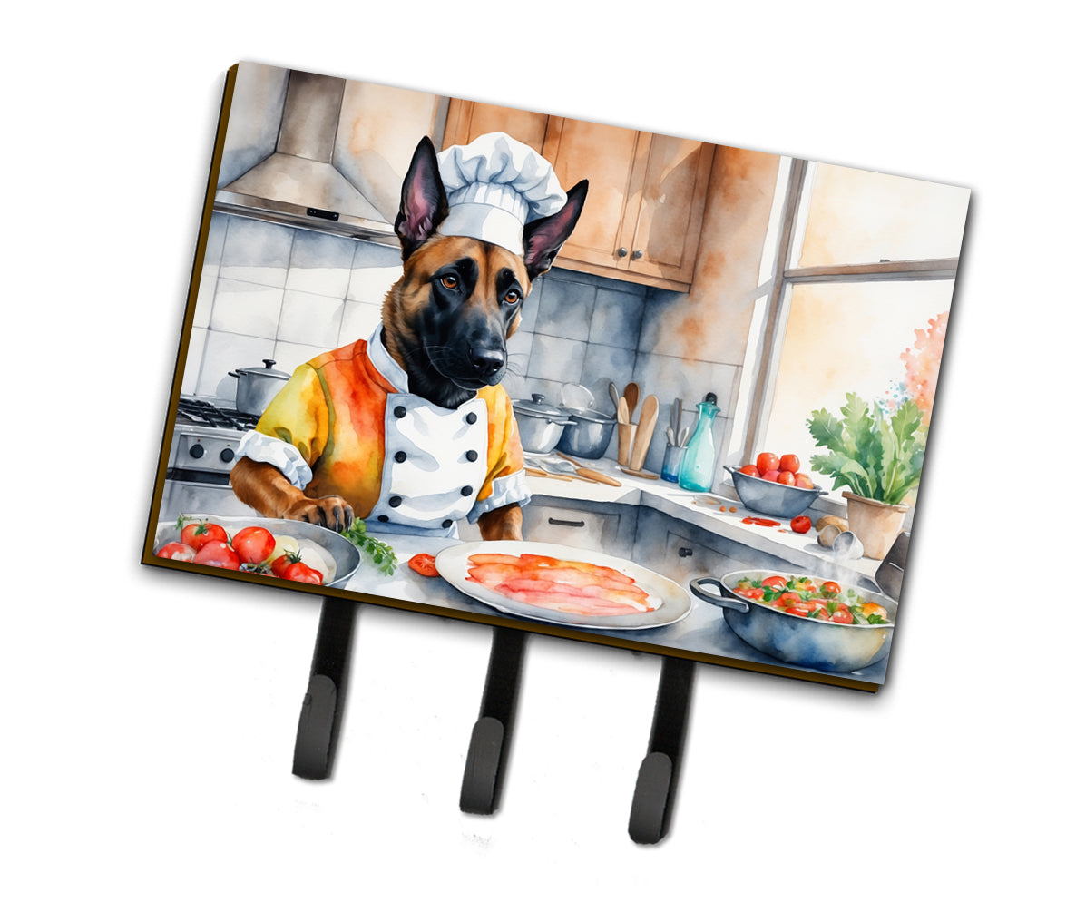 9 x 6 in. Belgian Malinois The Chef Leash or Key Holder