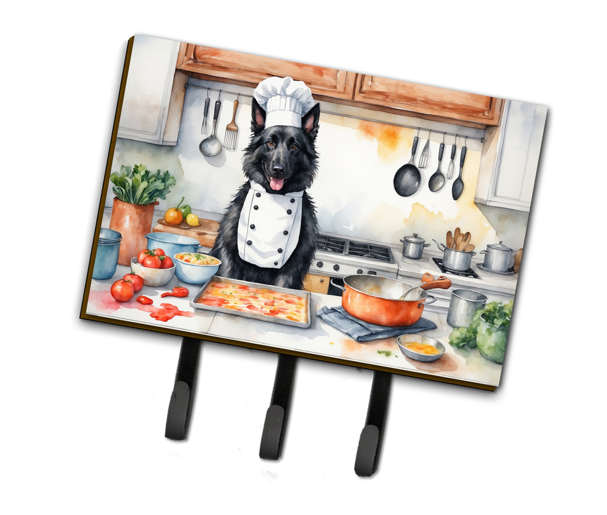 9 x 6 in. Belgian Sheepdog The Chef Leash or Key Holder