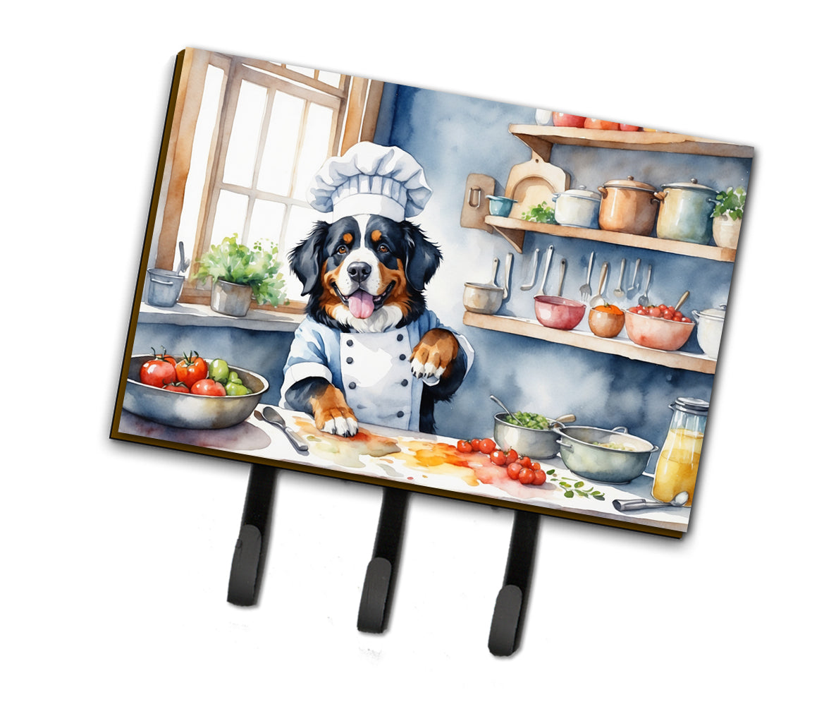 9 x 6 in. Bernese Mountain Dog The Chef Leash or Key Holder