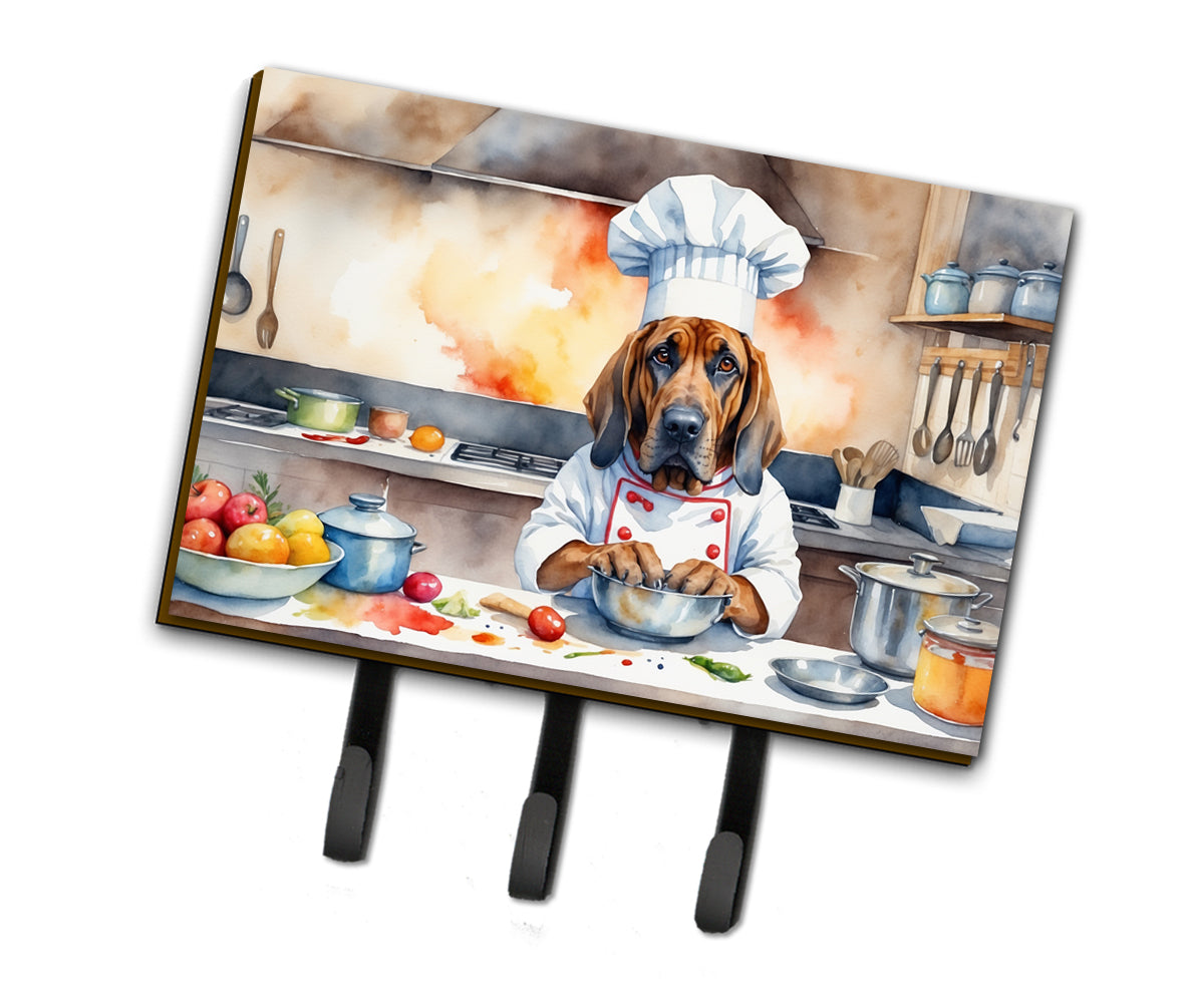 9 x 6 in. Bloodhound The Chef Leash or Key Holder