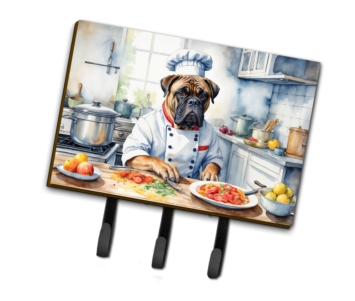9 x 6 in. Bullmastiff The Chef Leash or Key Holder