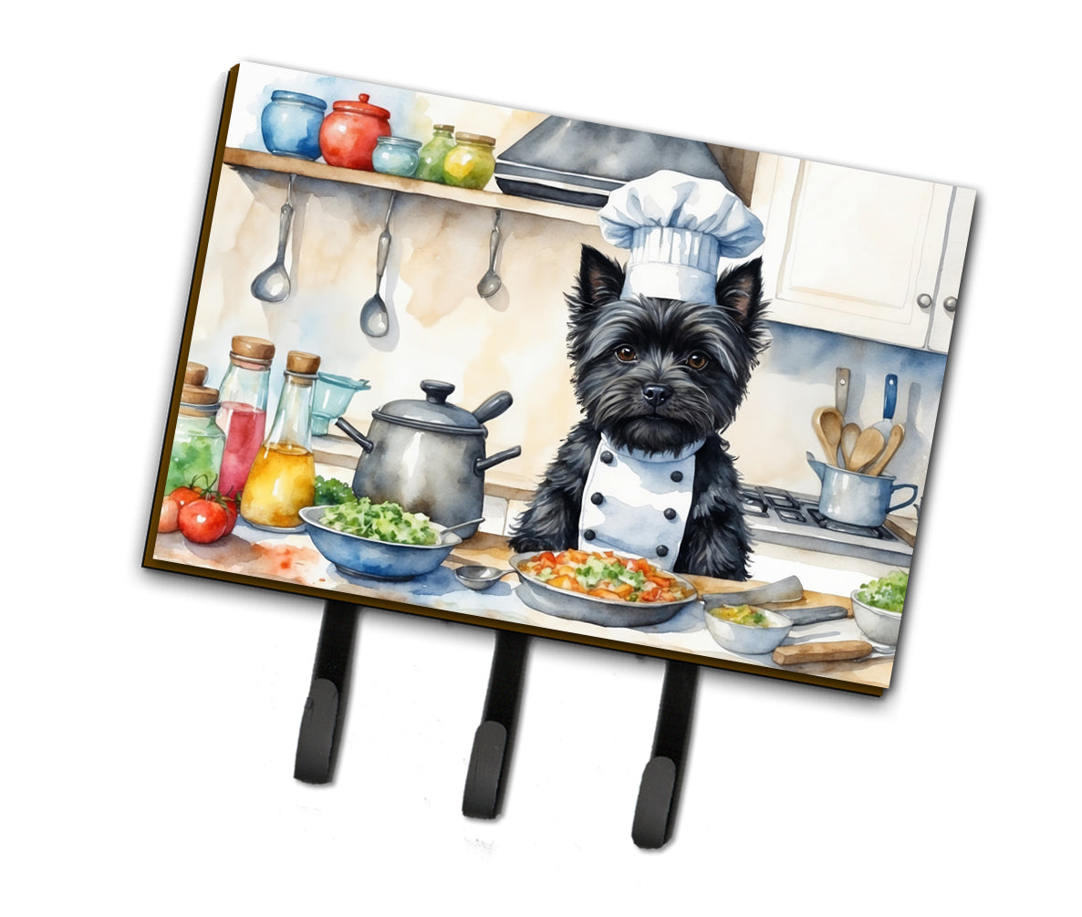 9 x 6 in. Cairn Terrier The Chef Leash or Key Holder