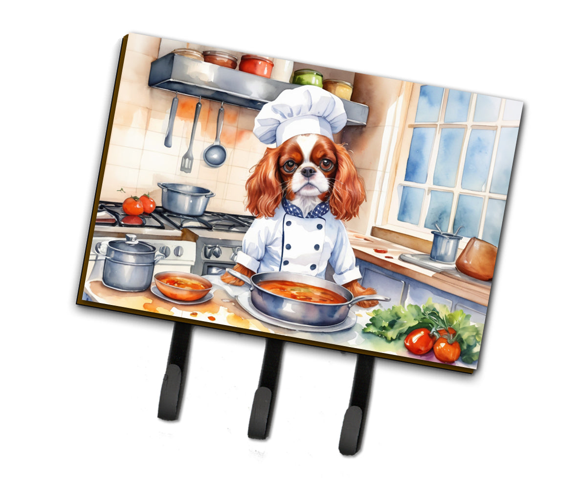 DAC6227TH68 9 x 6 in. Cavalier Spaniel The Chef Leash or Key Holder
