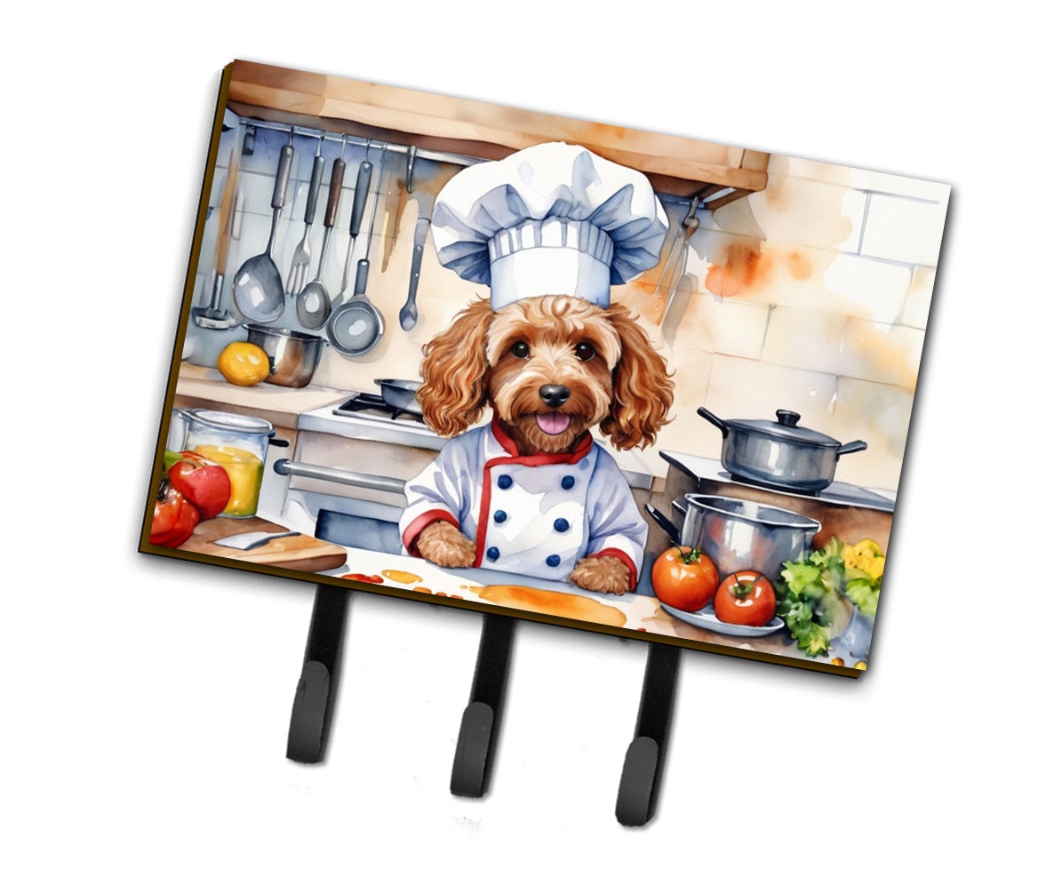 9 x 6 in. Cockapoo The Chef Leash or Key Holder