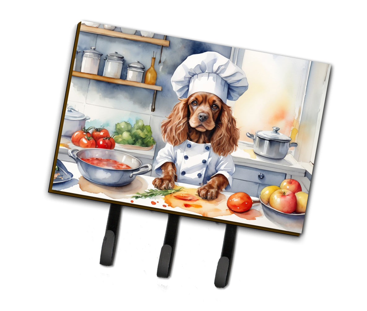 9 x 6 in. Cocker Spaniel The Chef Leash or Key Holder