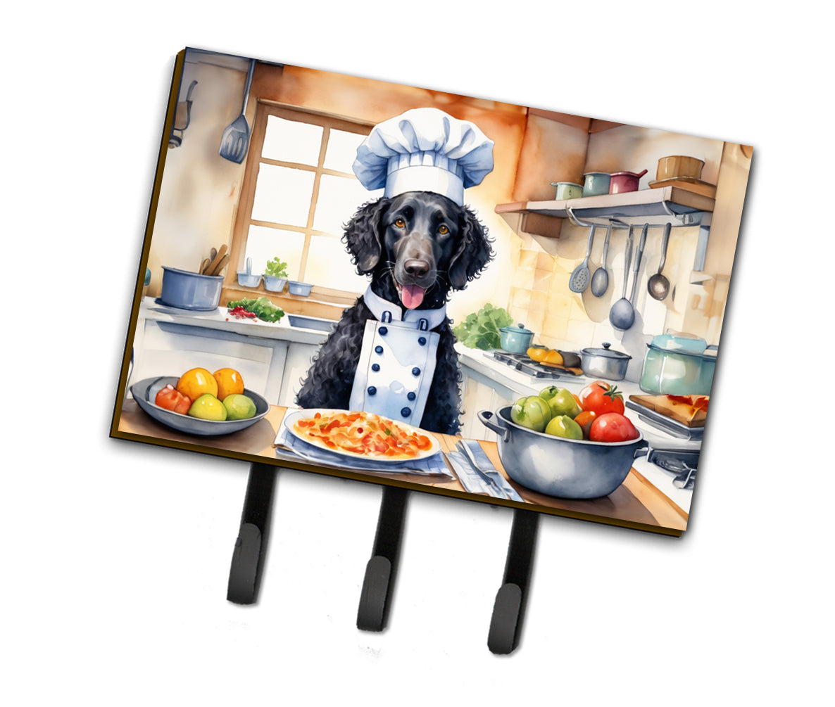 9 x 6 in. Curly-Coated Retriever The Chef Leash or Key Holder