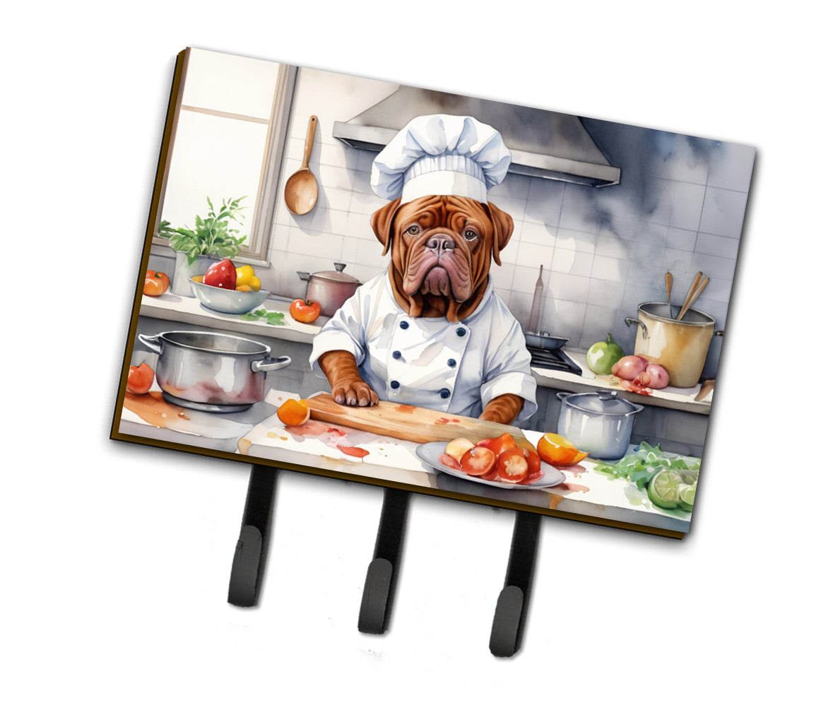 9 x 6 in. Dogue de Bordeaux The Chef Leash or Key Holder