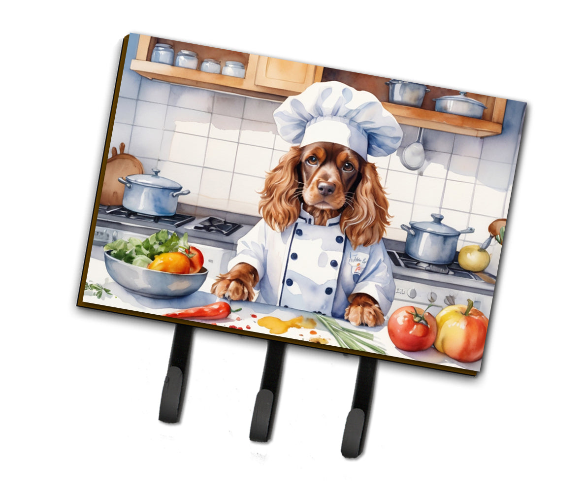 9 x 6 in. English Cocker Spaniel The Chef Leash or Key Holder