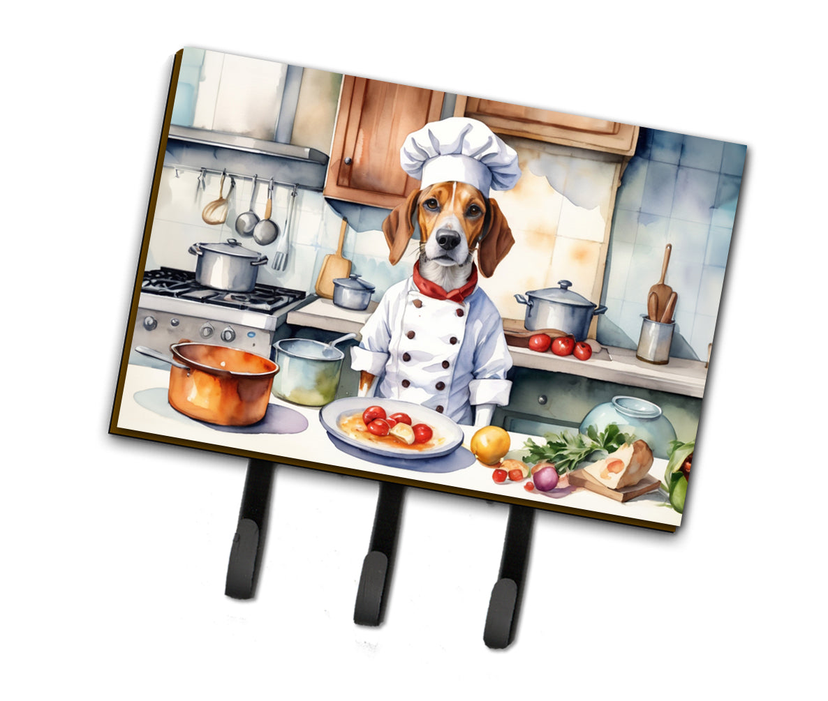 9 x 6 in. English Foxhound The Chef Leash or Key Holder