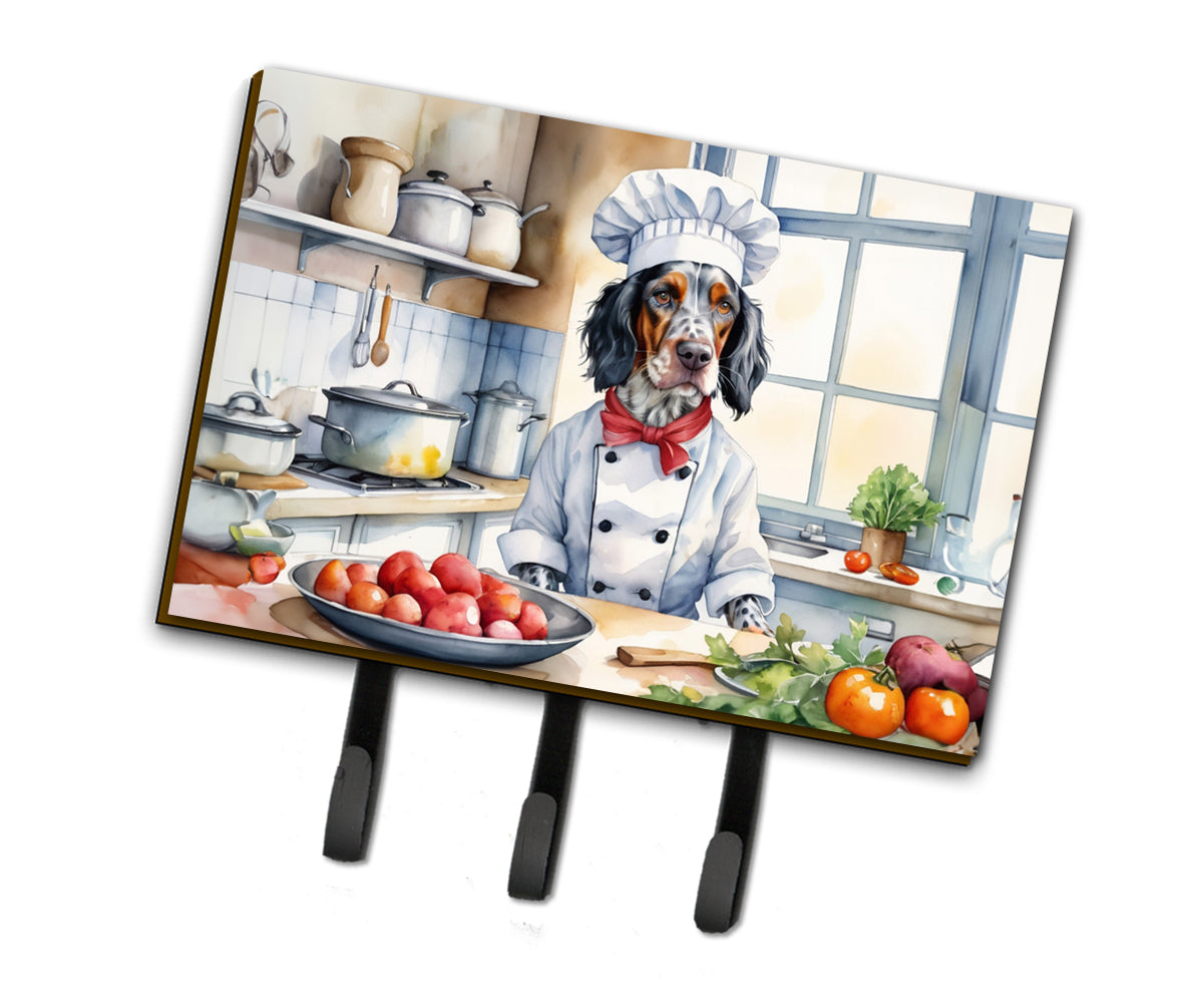 9 x 6 in. English Setter The Chef Leash or Key Holder