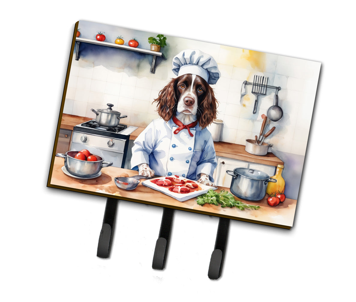 9 x 6 in. English Springer Spaniel The Chef Leash or Key Holder