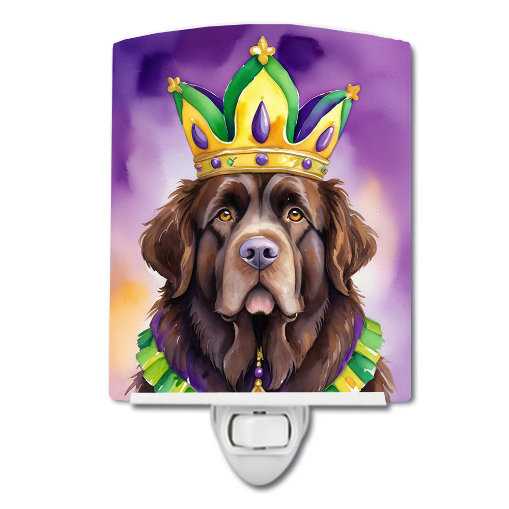 6 x 4 in. foundland King of Mardi Gras Ceramic Night Light