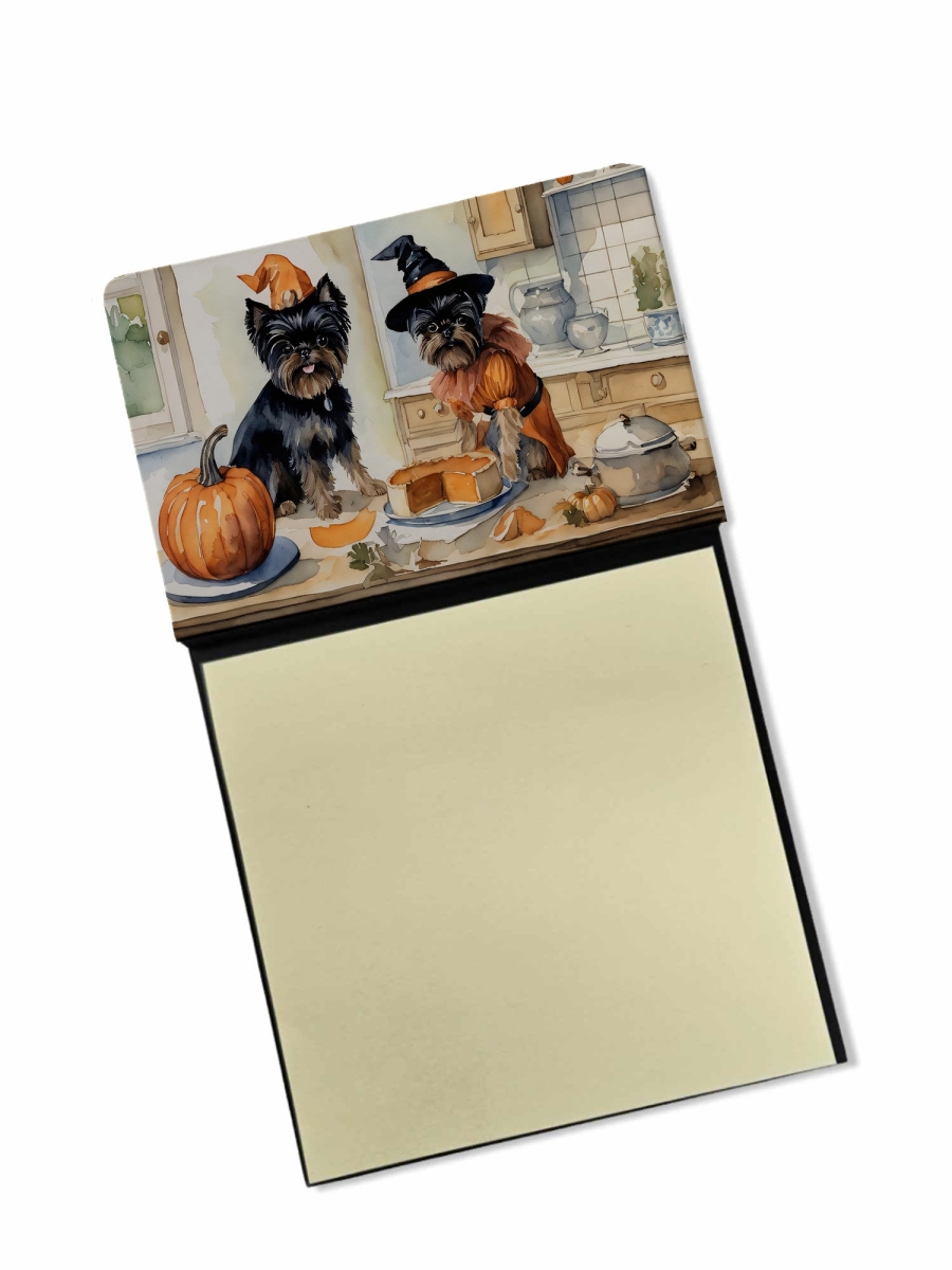 DAC1720SN 5.25 x 3.25 in. Affenpinscher Fall Kitchen Pumpkins Sticky Note Holder