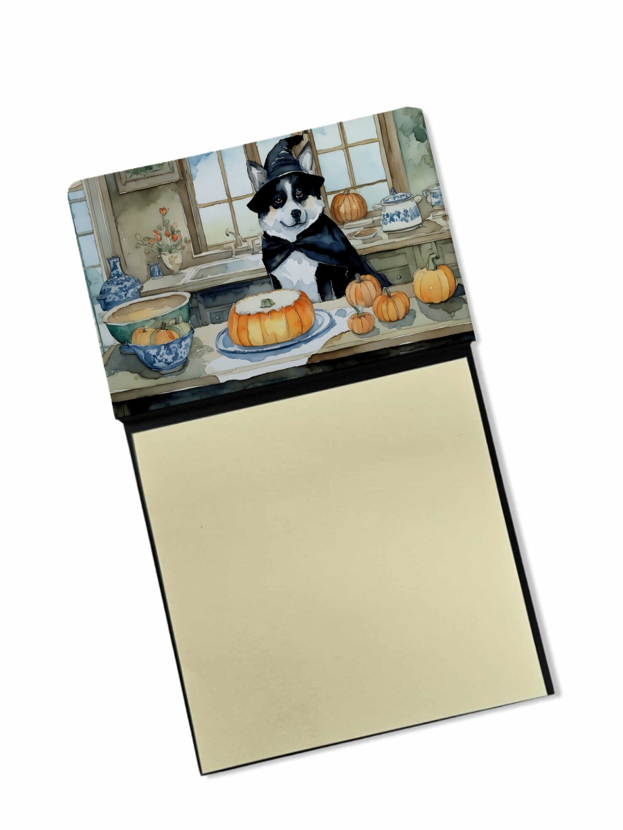 DAC1723SN 5.25 x 3.25 in. Akita Fall Kitchen Pumpkins Sticky Note Holder