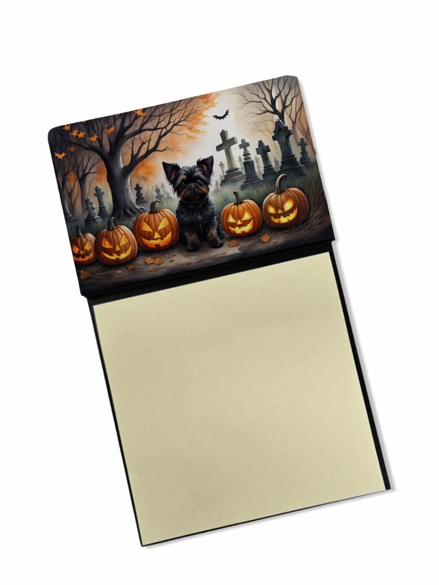 DAC2002SN 5.25 x 3.25 in. Affenpinscher Spooky Halloween Sticky Note Holder