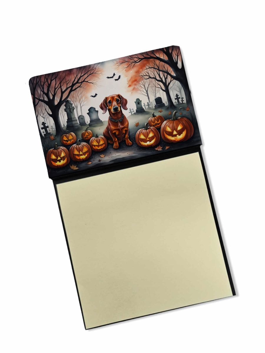 DAC2035SN 5.25 x 3.25 in. Dachshund Spooky Halloween Sticky Note Holder