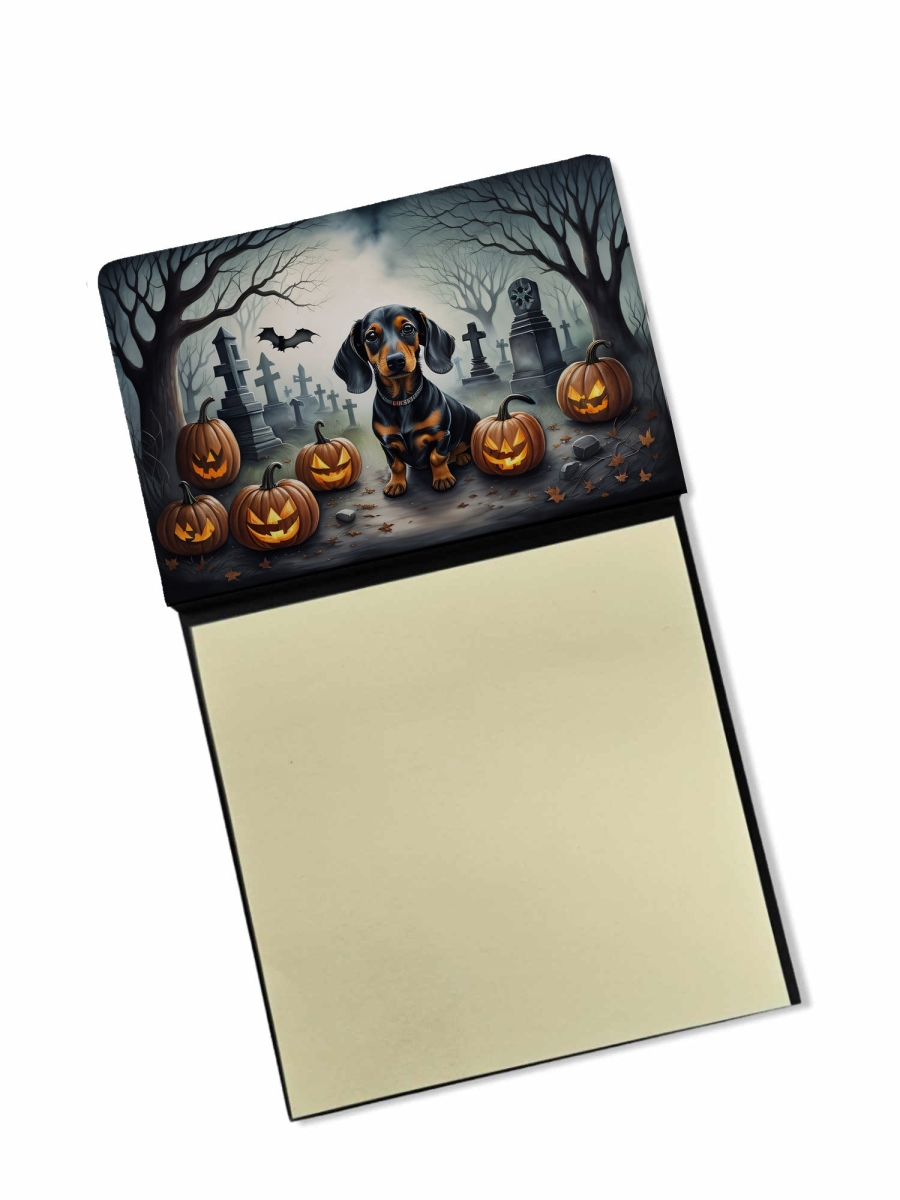 DAC2036SN 5.25 x 3.25 in. Dachshund Spooky Halloween Sticky Note Holder