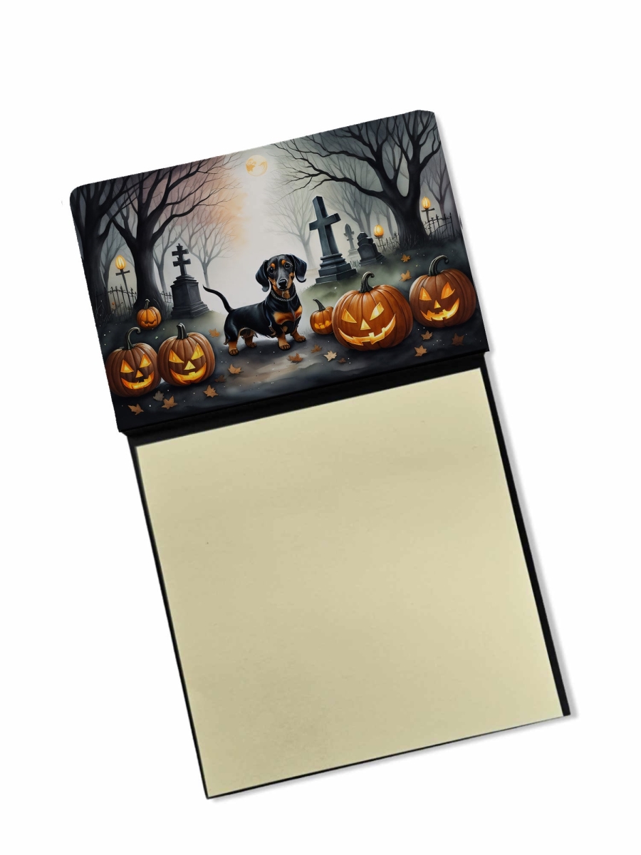 DAC2037SN 5.25 x 3.25 in. Dachshund Spooky Halloween Sticky Note Holder