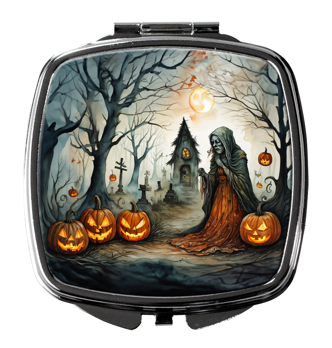 3 x 2.75 in. The Weeping Woman Spooky Halloween Compact Mirror